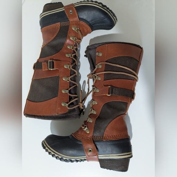 Sorel Conquest Carly Tall Winter Weather Boots 5.5 - Picture 8 of 12